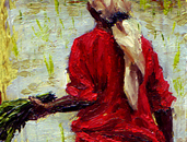 pintura. óleo.  mujer.  